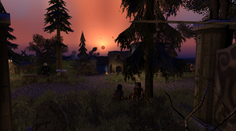Enjoying the sunset
