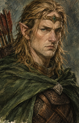 A stoic wood elf.